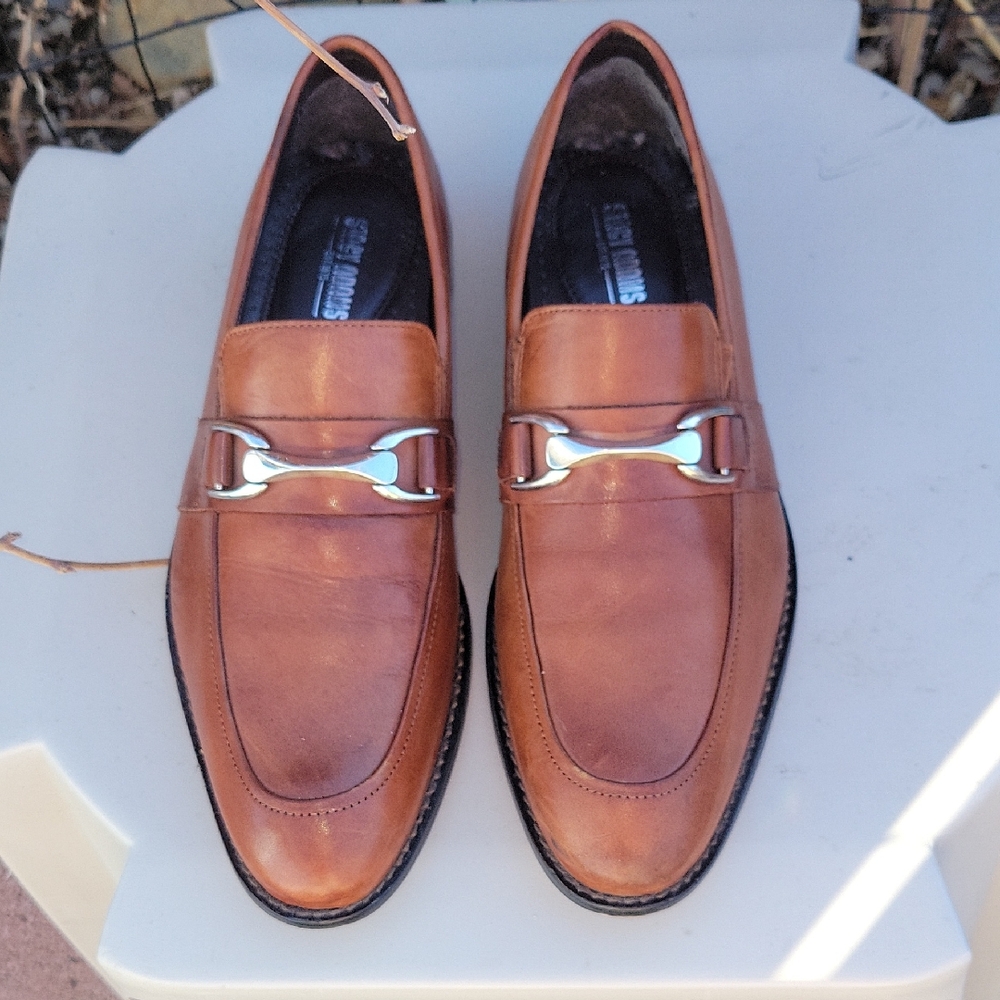 Stacy Adams Kaylor Moc Toe Bit Brown Leather Loafers